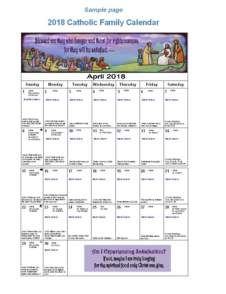 Small calendar sample JPEG Diocese of AltoonaJohnstown